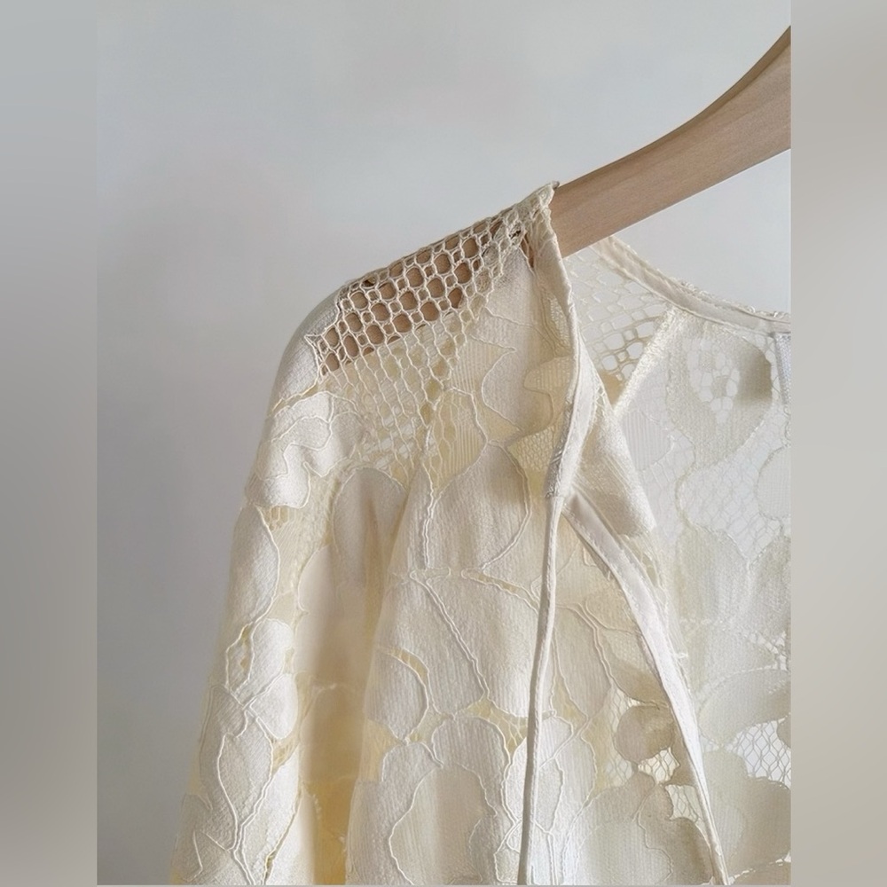 SOLD 🩷MR. LARKIN LOLA Dress Elegant | Creamy Lace Maxi Dress - Picture 7 of 12